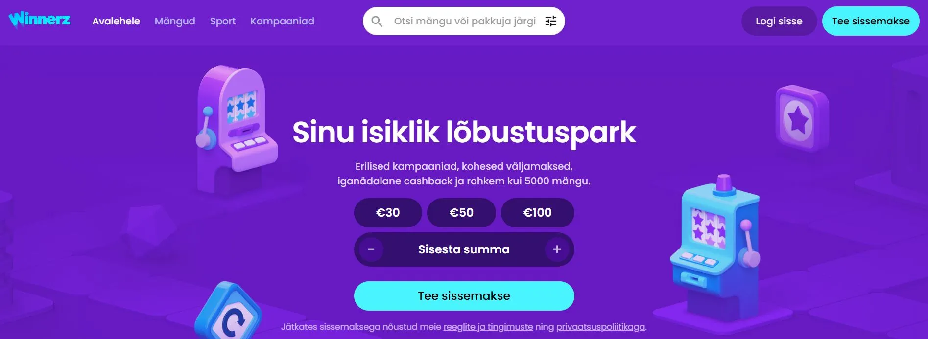parimad kasiino pakkumised Winnerz kasiino